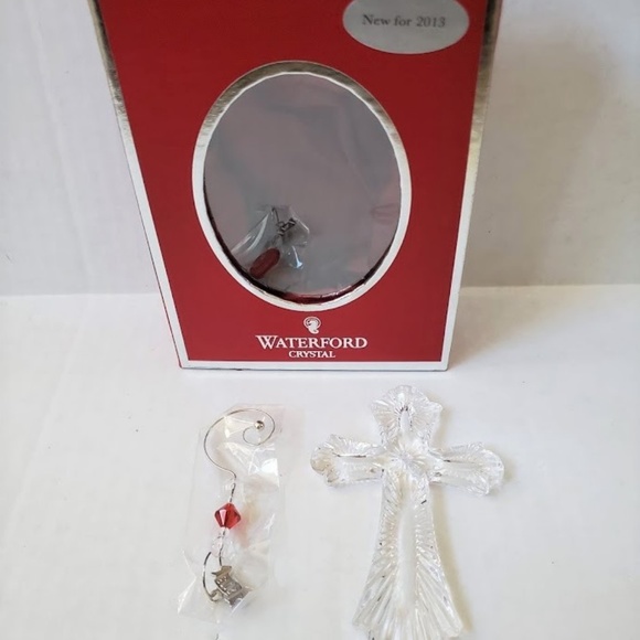 Waterford Other - Waterford Crystal Annual Cross Ornament & Enhancer
